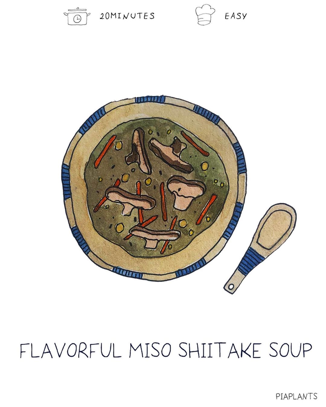 Miso shitake soup