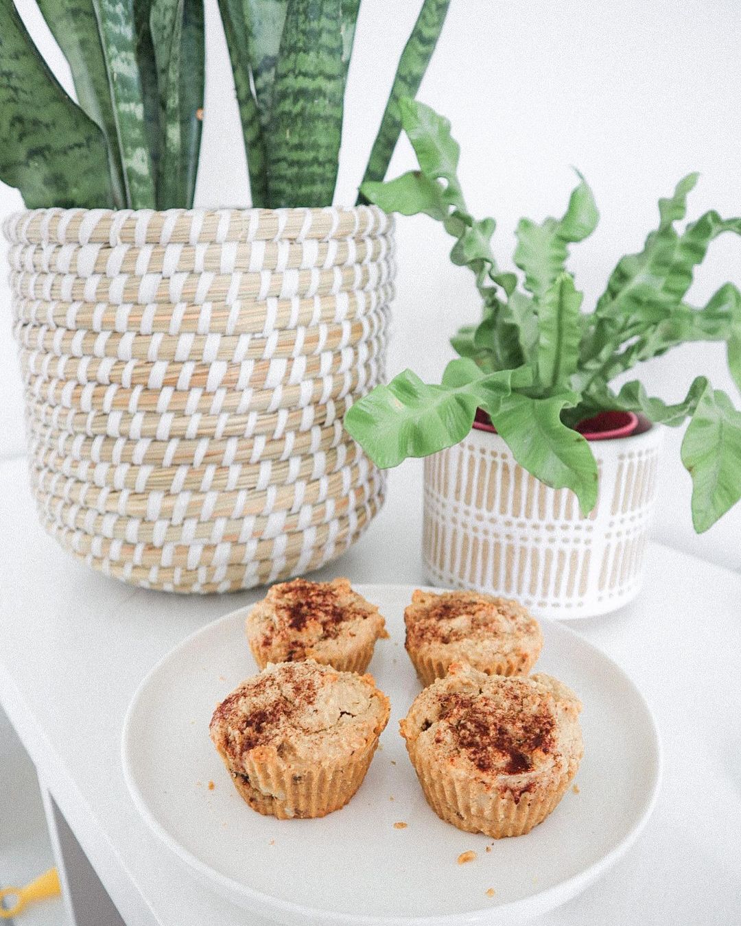 Coconut Cinnamon Walnut Muffins