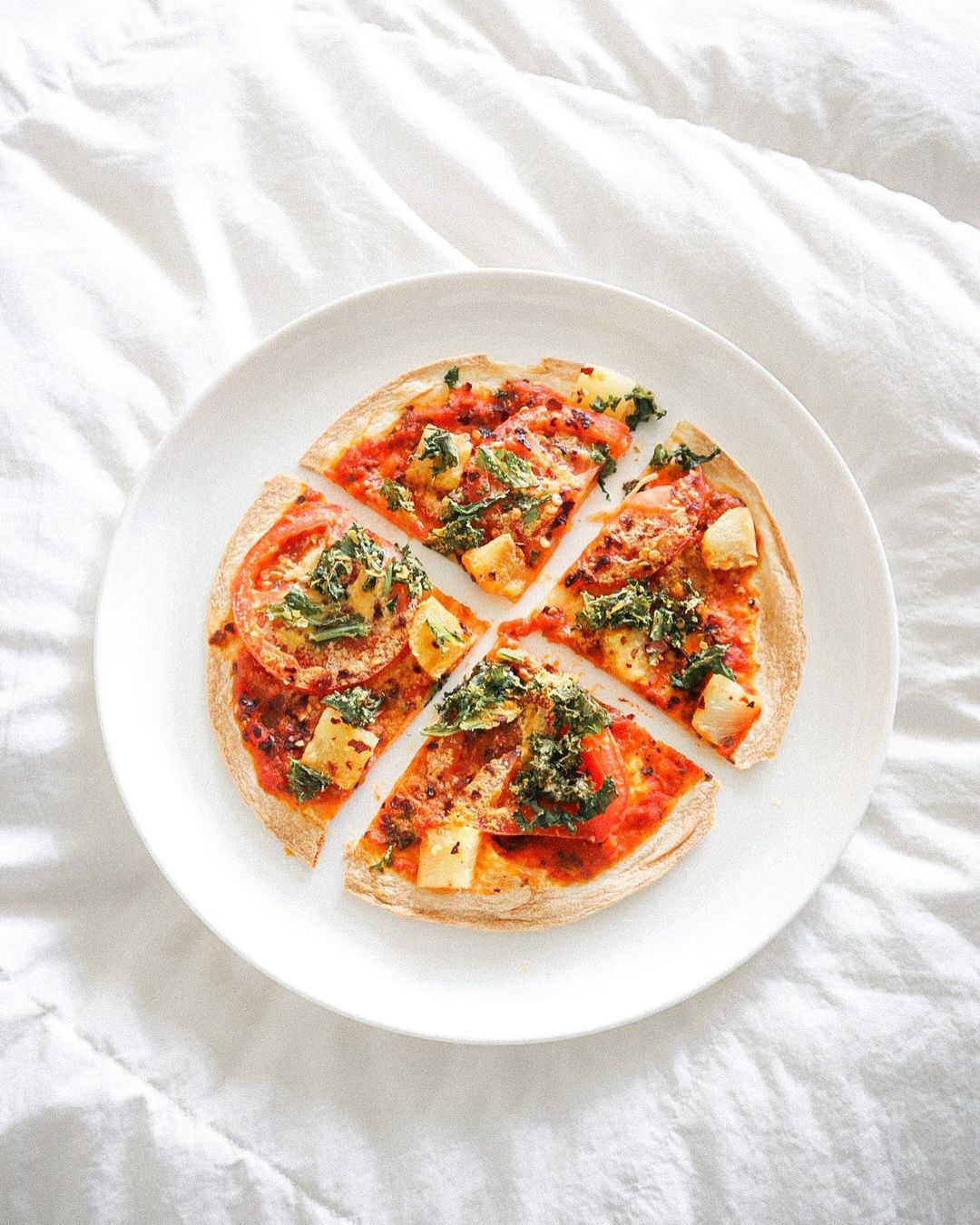 Easy Tortilla Pizza