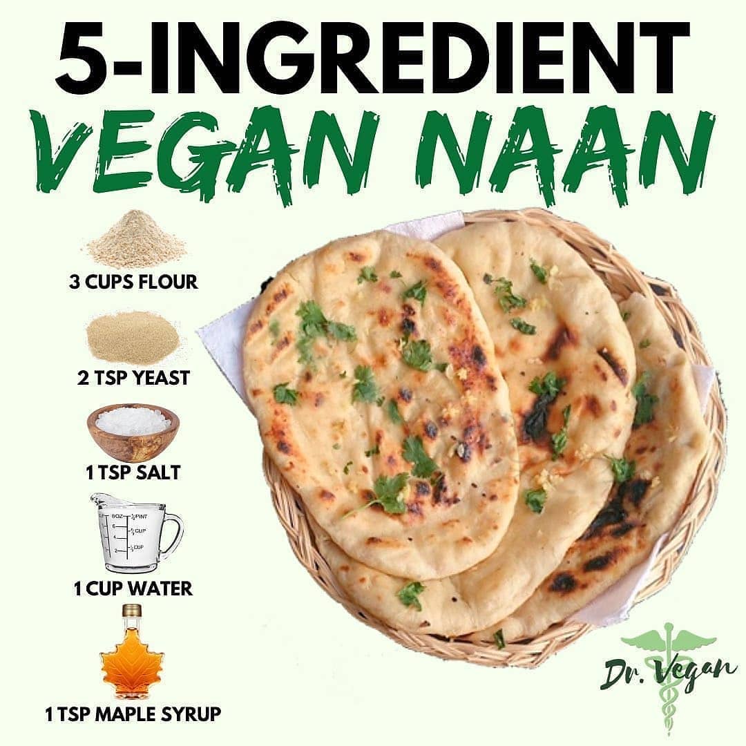 Vegan Naan Recipe⁣
