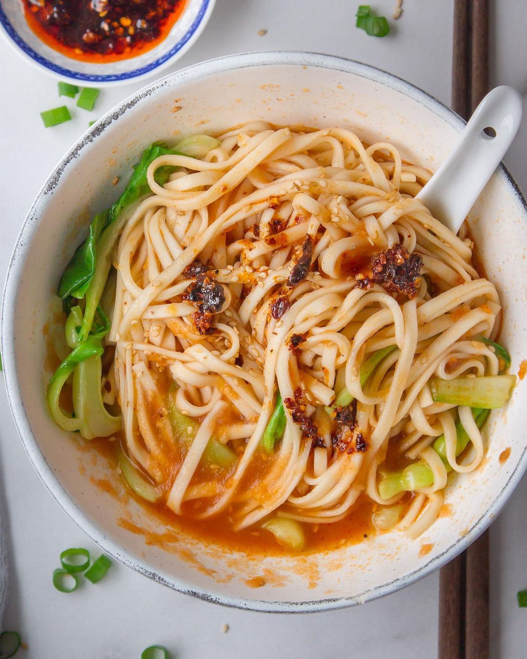 Slurpy Noodles in Umami Tomato Sauce