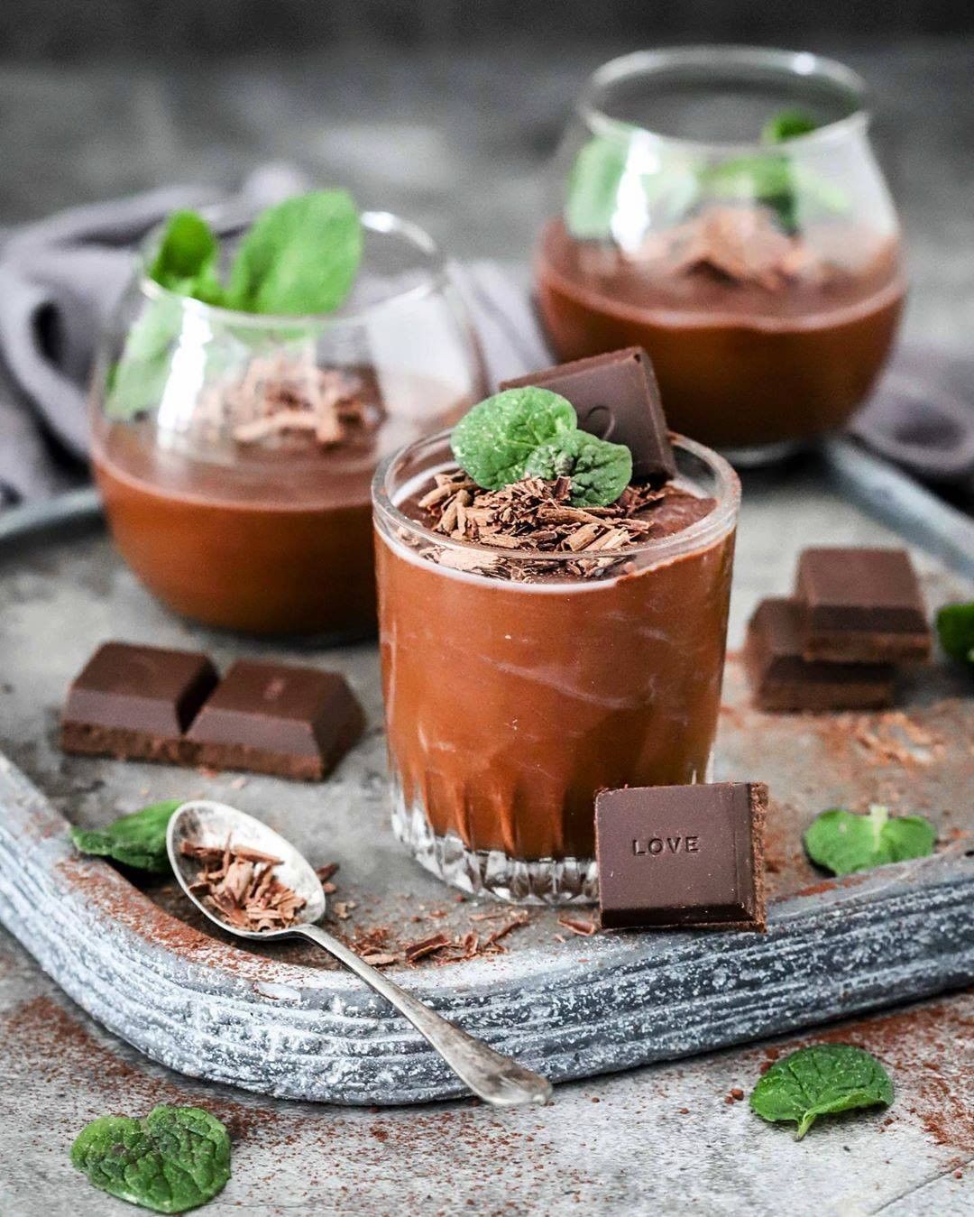 Choc Mint Mousse Cups