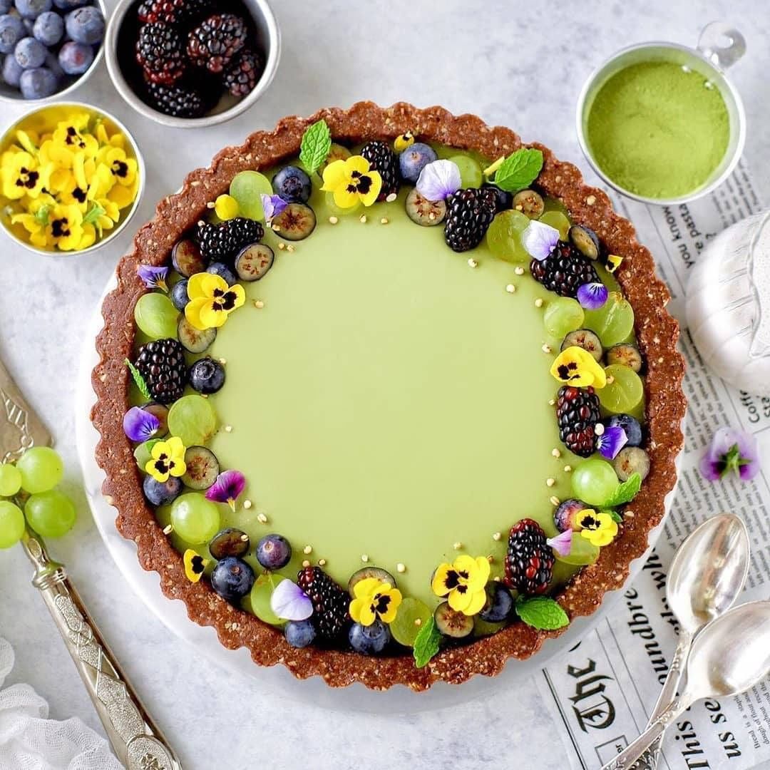 Matcha Spring Tart