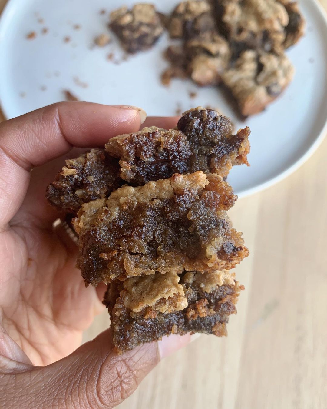 The Gooey-Est Chocolate Chip Peanut Butter Brookies