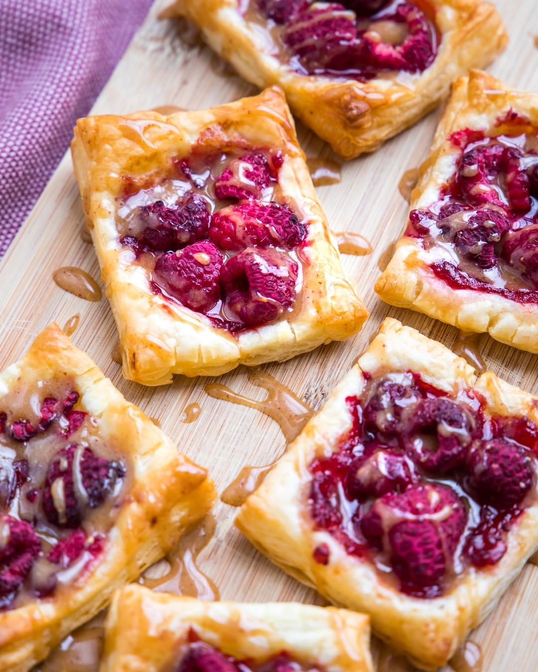 7-Ingredient Raspberry and Cranberry Puffs