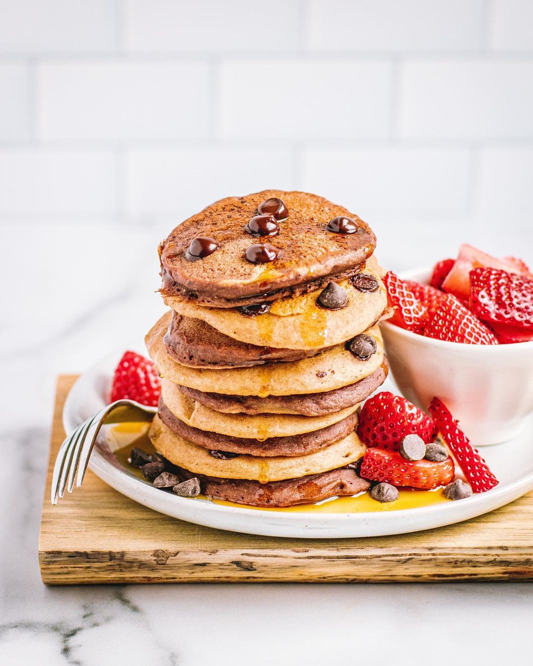 Banana Oatmeal Pancakes