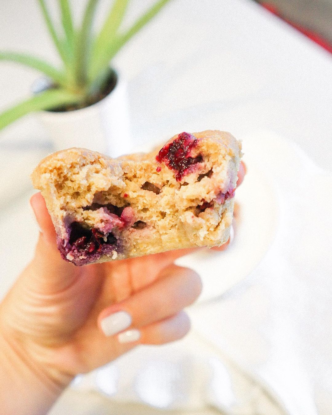 Healthy Easy Lemon Blueberry Muffins!