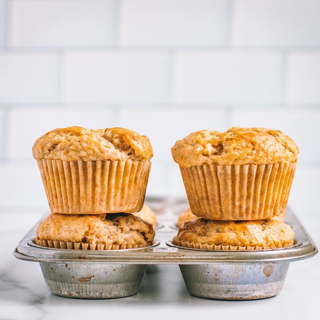 Olive Oil Banana Muffins