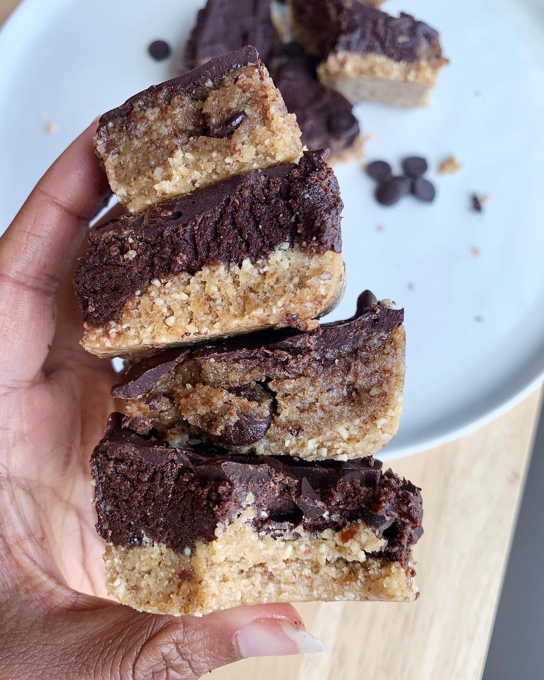 Raw Cookie Dough & Brownie Batter Bars