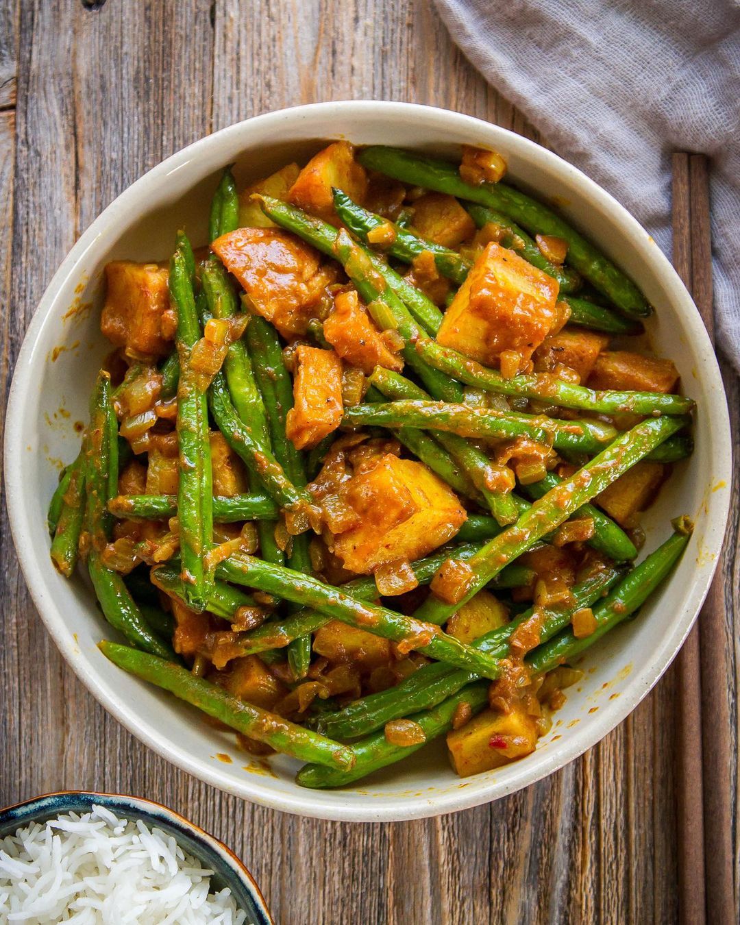 Potato & Green Beans Dry Curry