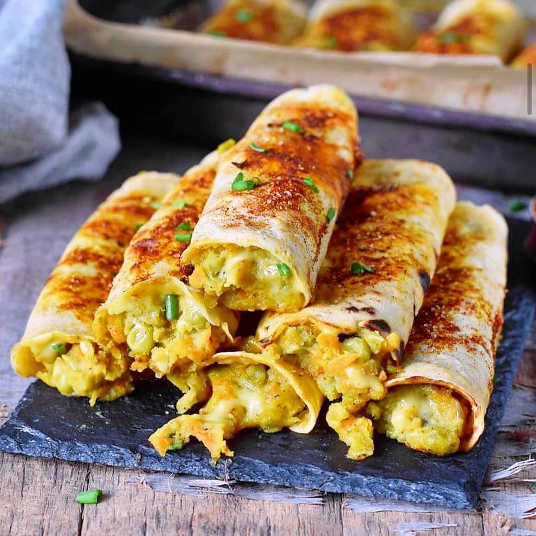 Crispy Veggie Taquitos