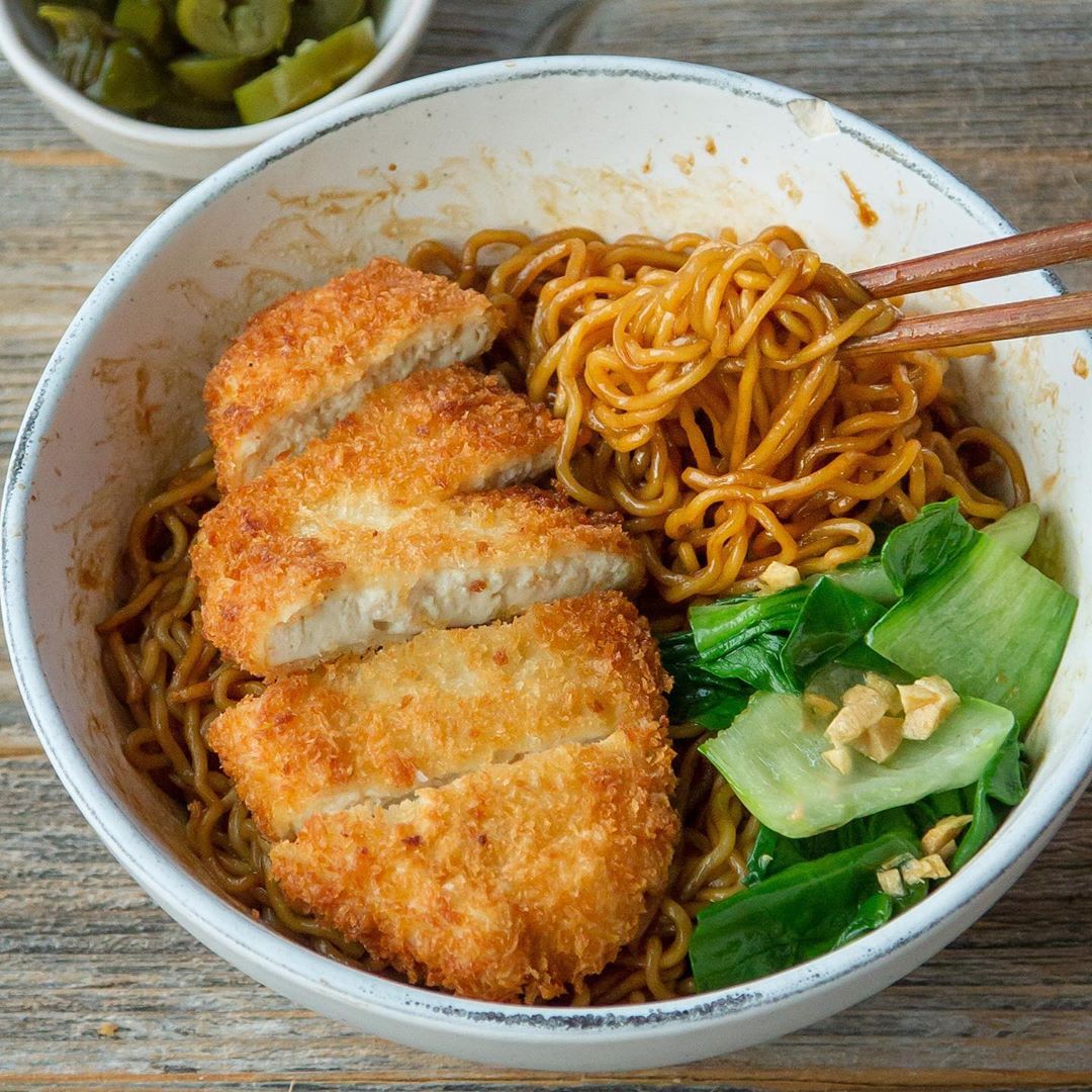 Tofu Katsu Noodles Bowl