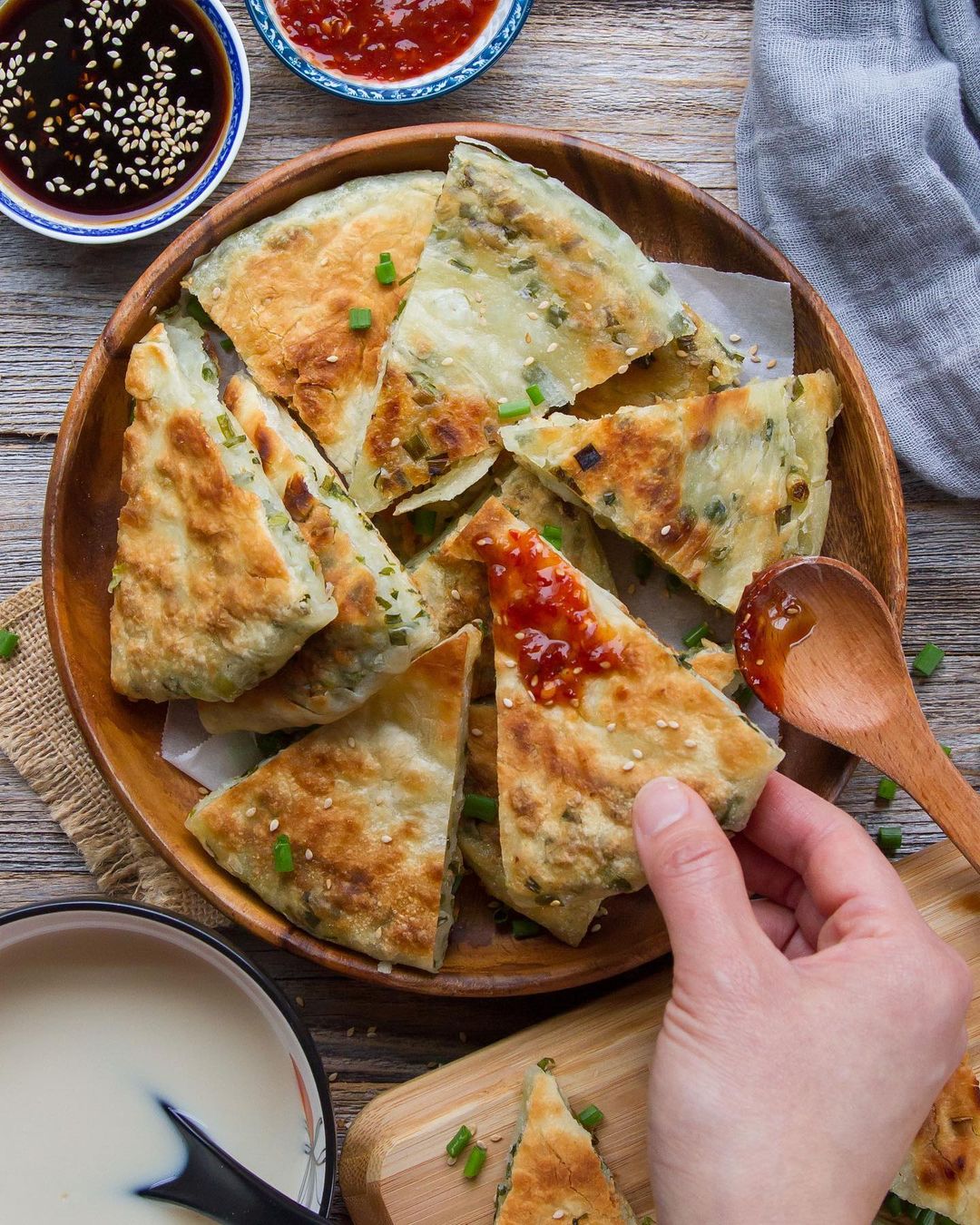 Scallion or Green Onion Pancake