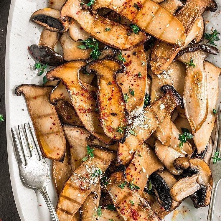 Seasoned Grilled Mushrooms