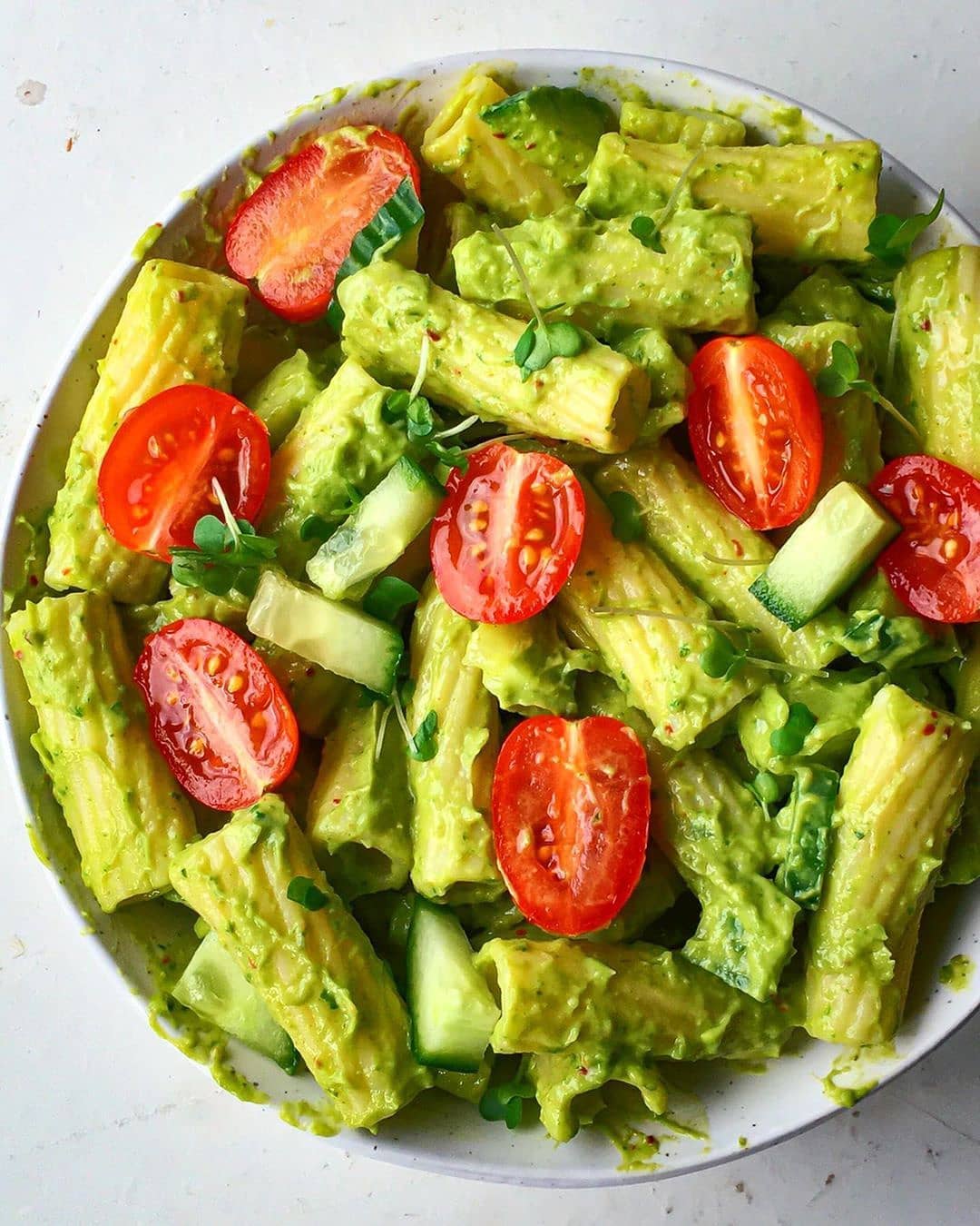 Pasta Salad with a Creamy Pesto