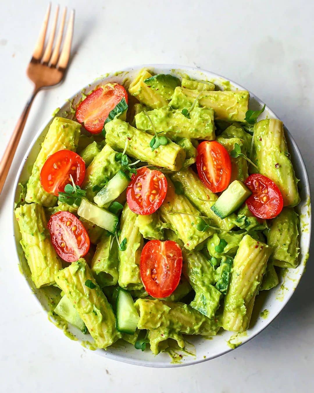 Pasta Salad with a Creamy Pesto