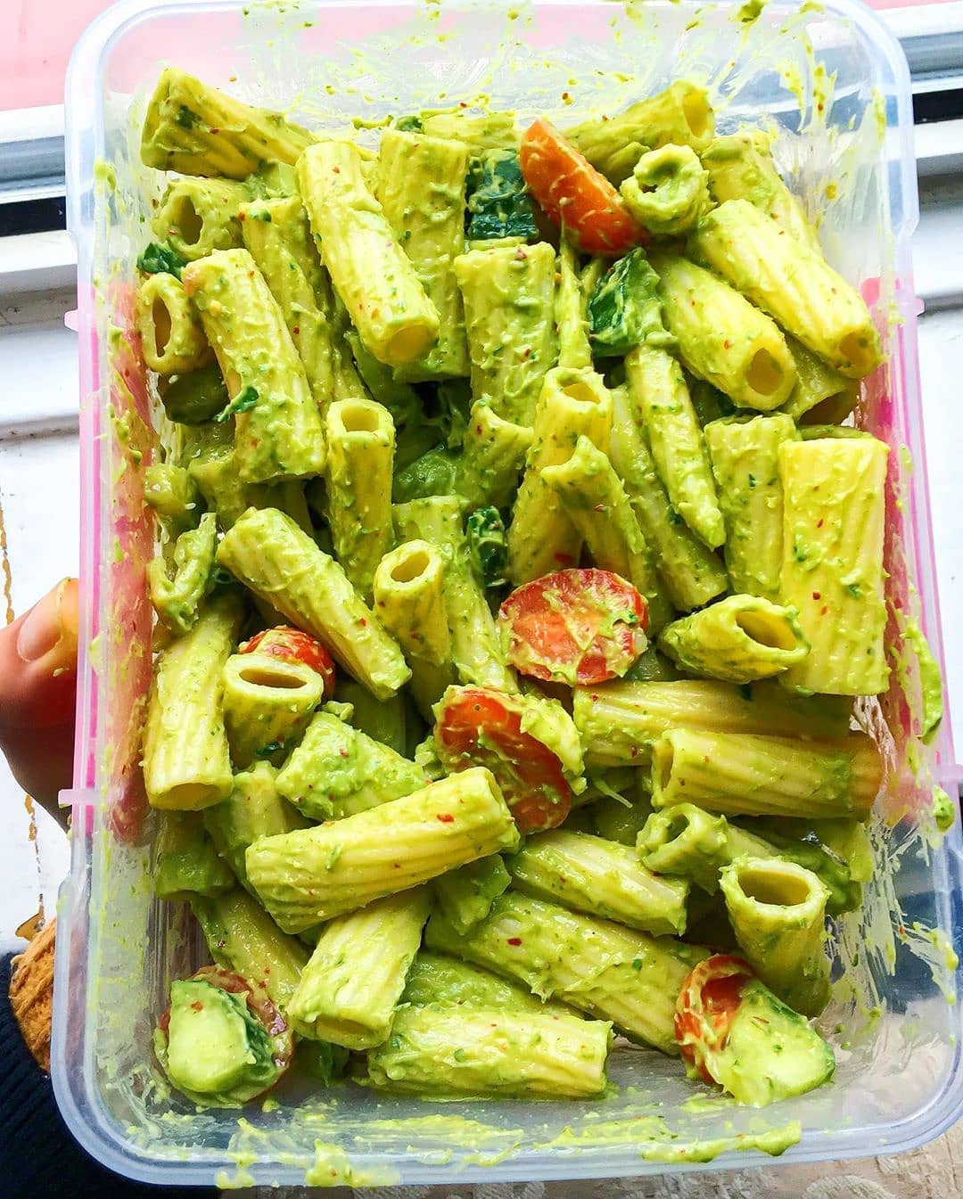 Pasta Salad with a Creamy Pesto