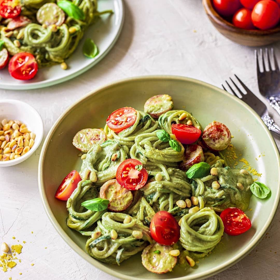 Basil Alfredo Zoodles