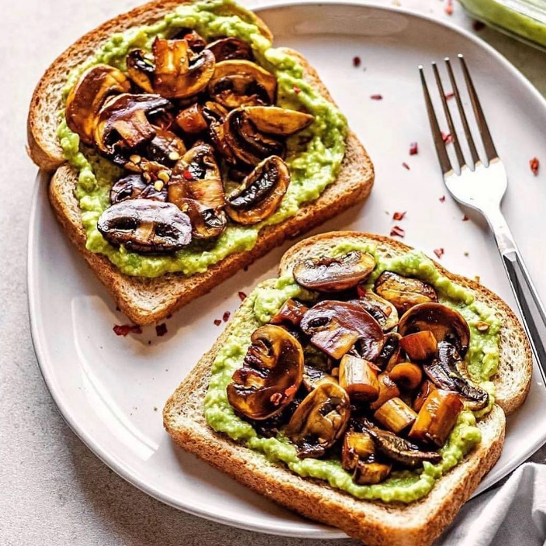 Avocado & Mushroom Toast