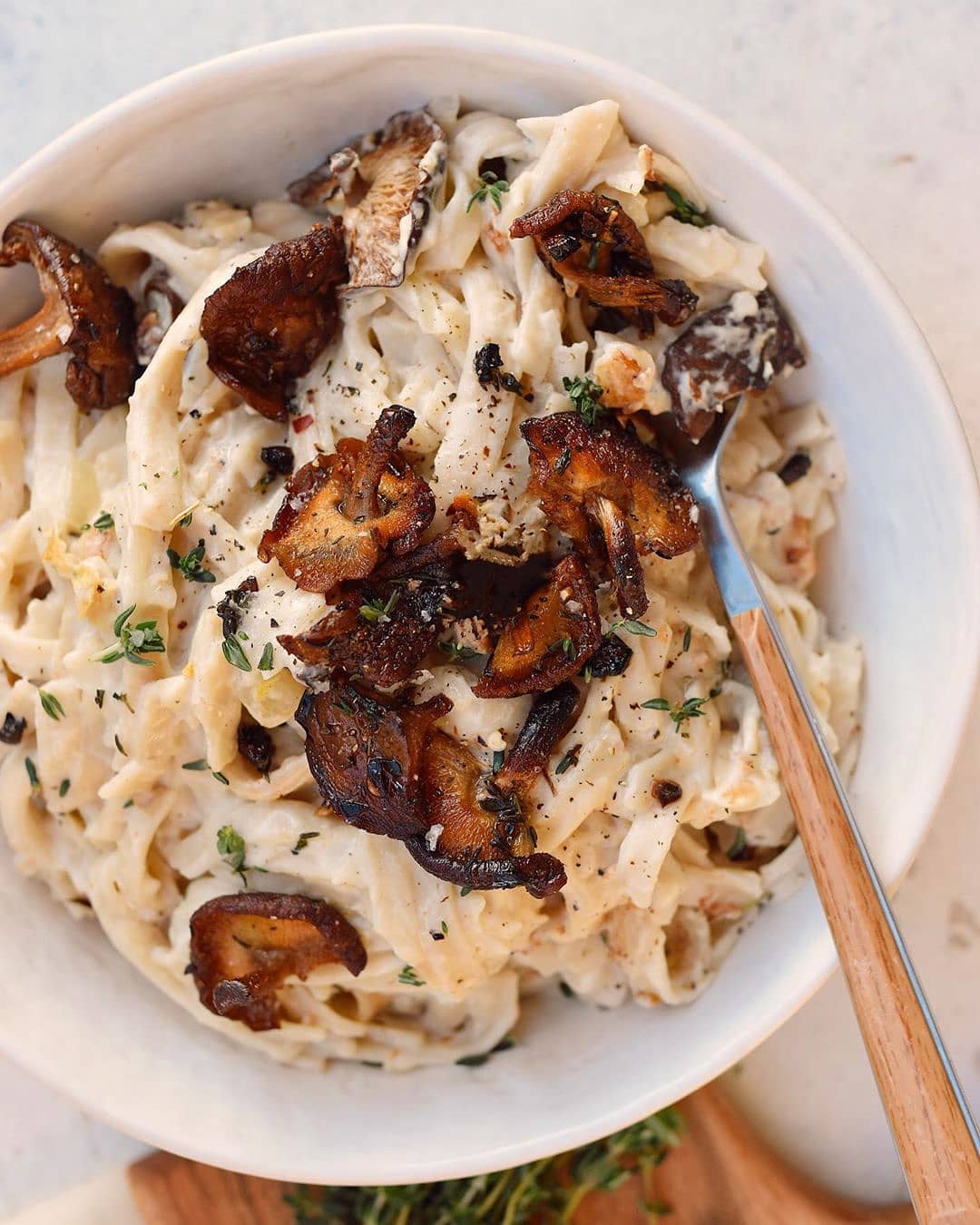 Vegan Cauliflower Fettuccine Alfredo