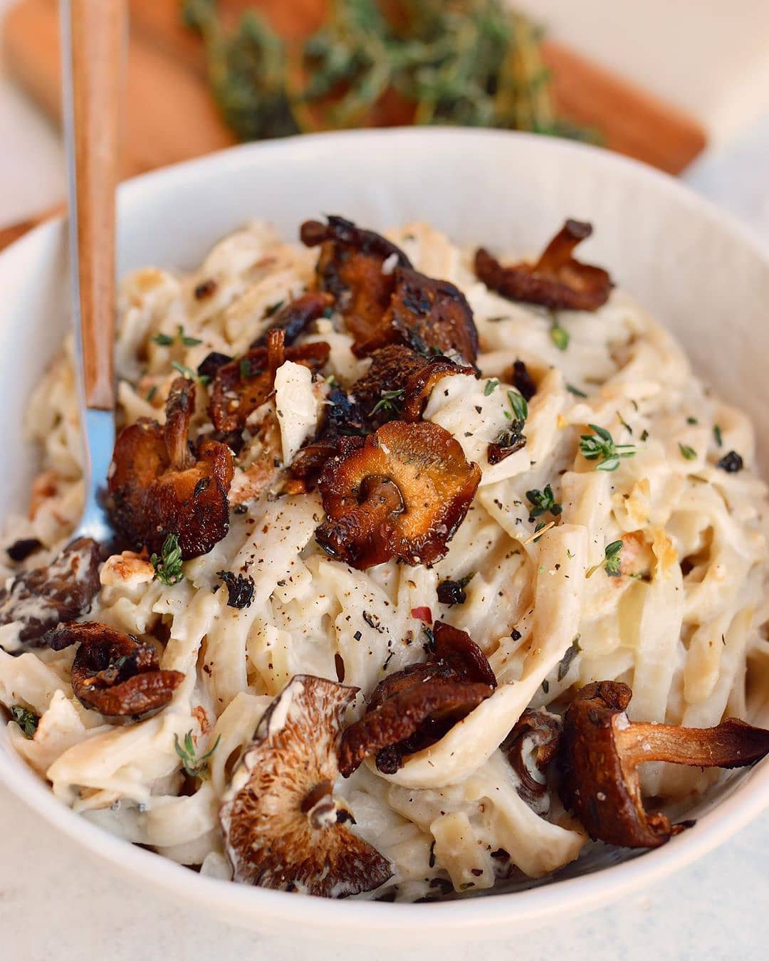 Vegan Cauliflower Fettuccine Alfredo