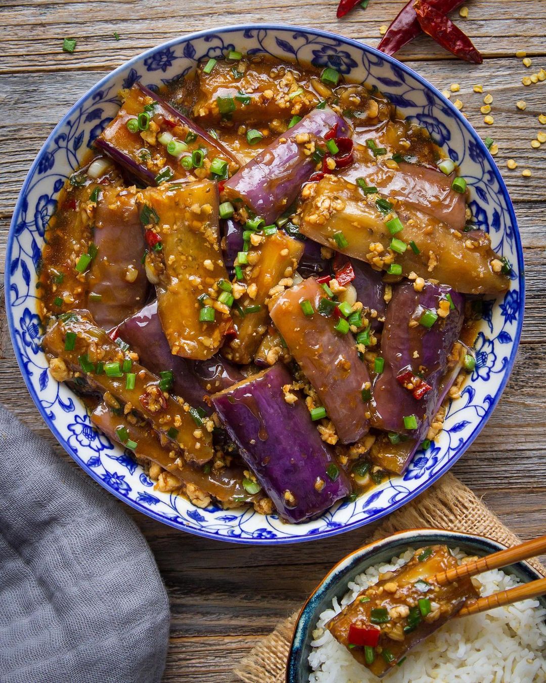 Spicy Garlic Eggplant Stir Fry