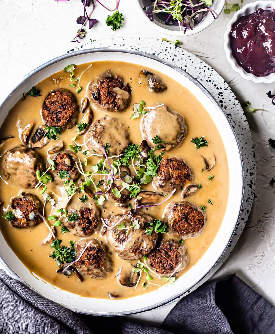 Vegan Swedish Meatballs