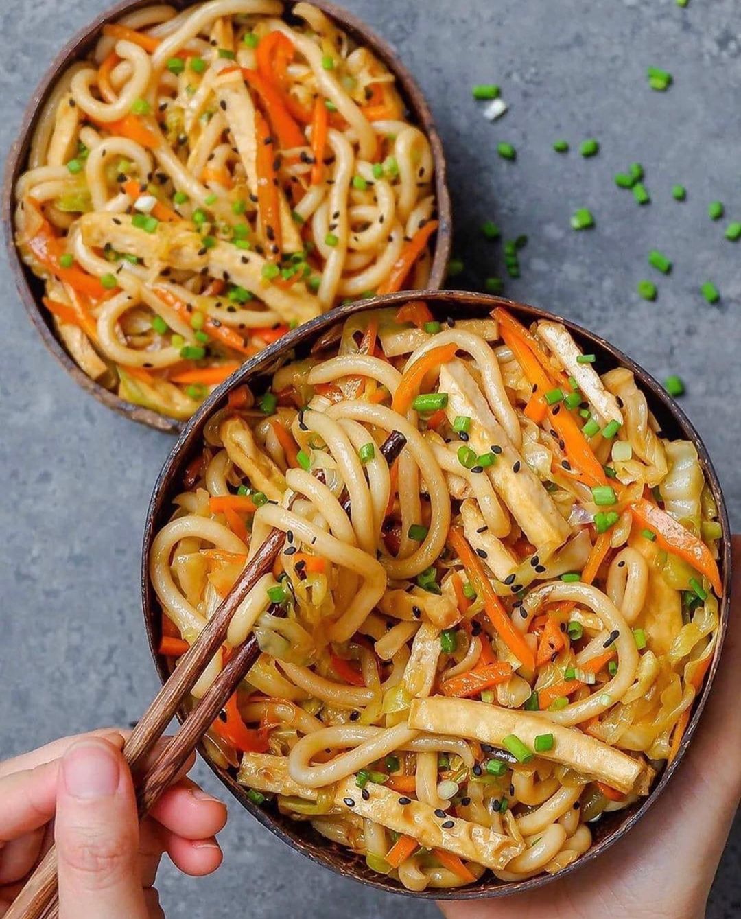 Sweet and Spicy Udon Noodle Stir-Fry