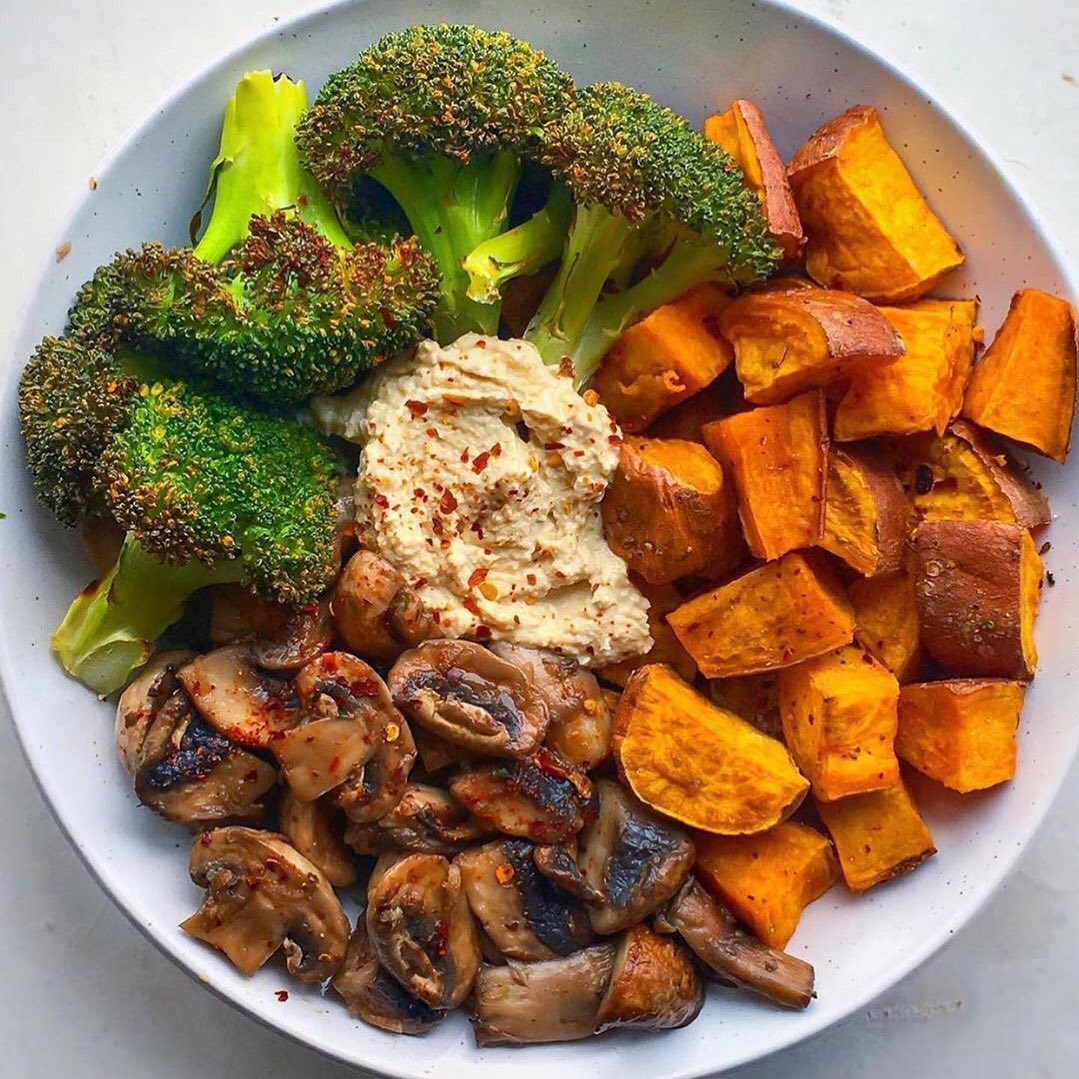 Roasted Sweet Potato & Broccol