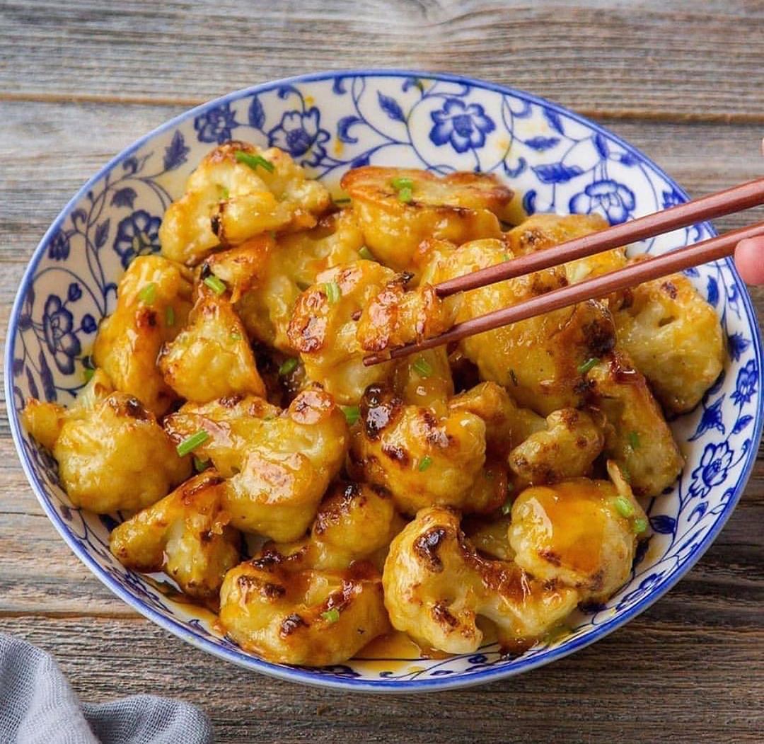 Baked Orange Cauliflower Bites