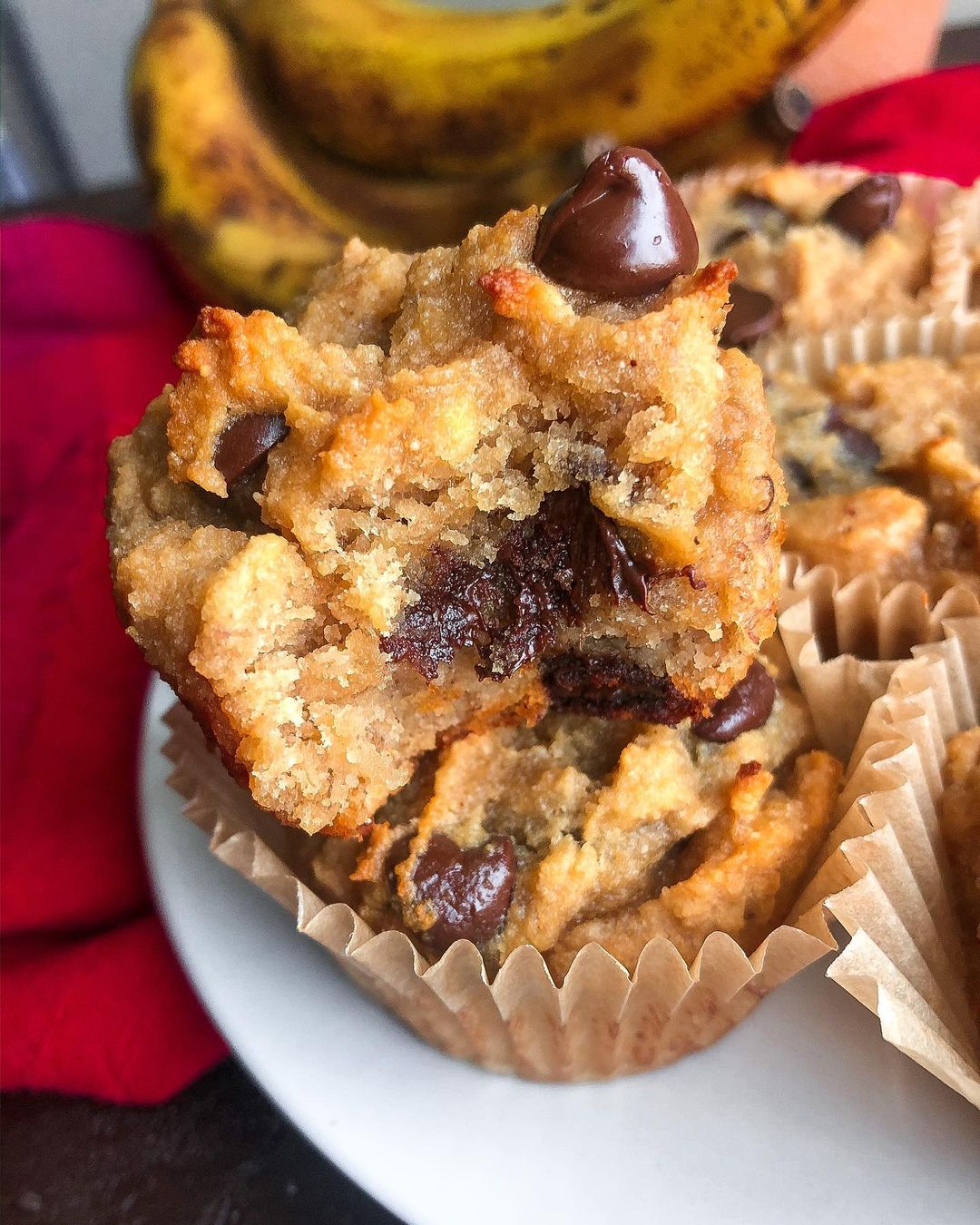 Vegan Chocolate Banana Muffins