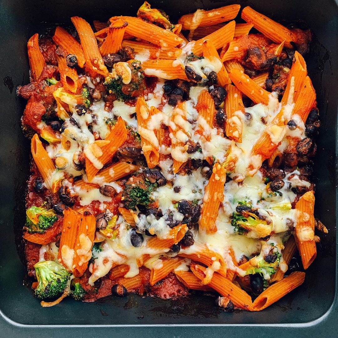 Black Bean & Tomato Pasta Bake