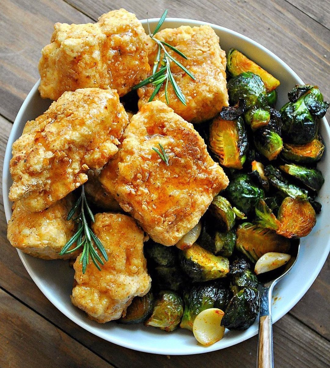 Vegan Hot Honee Fried Tofu