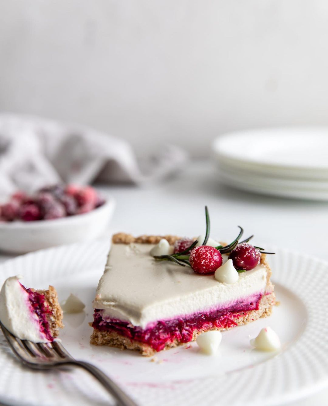 White Chocolate Cranberry Tart