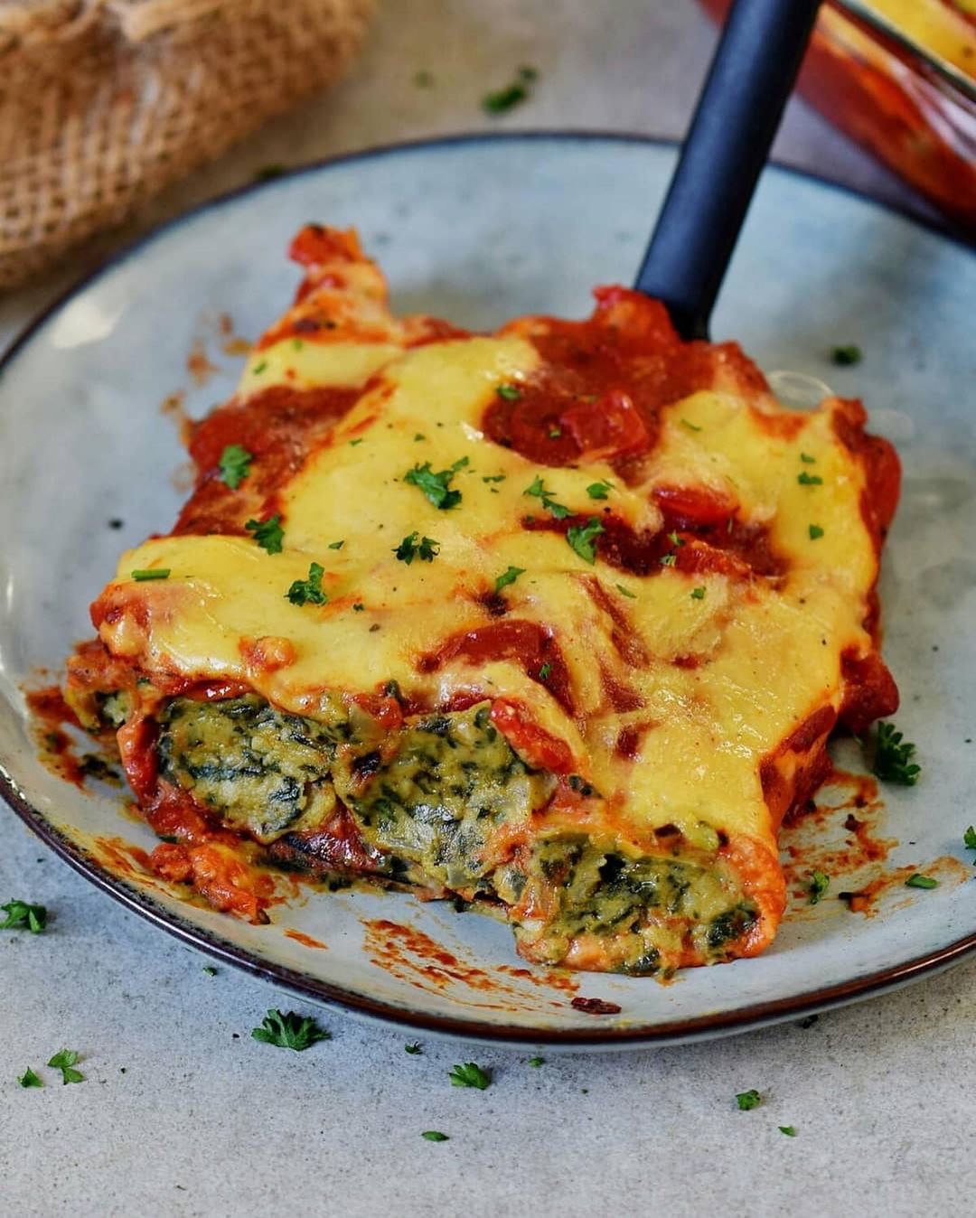 Vegan Spinach & "Ricotta" Cannelloni / Manicotti