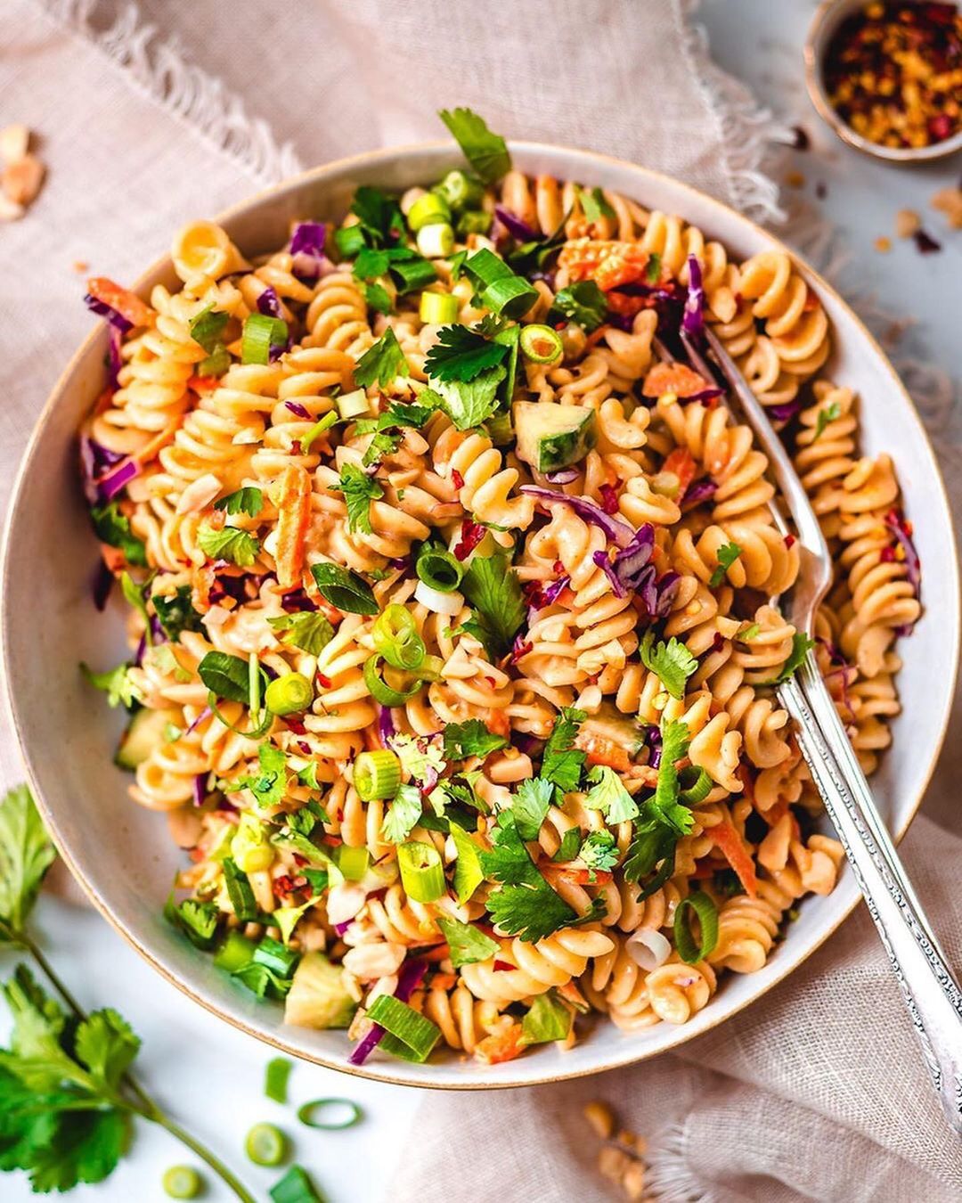 Vegan Thai Noodle Salad with Peanut Sauce