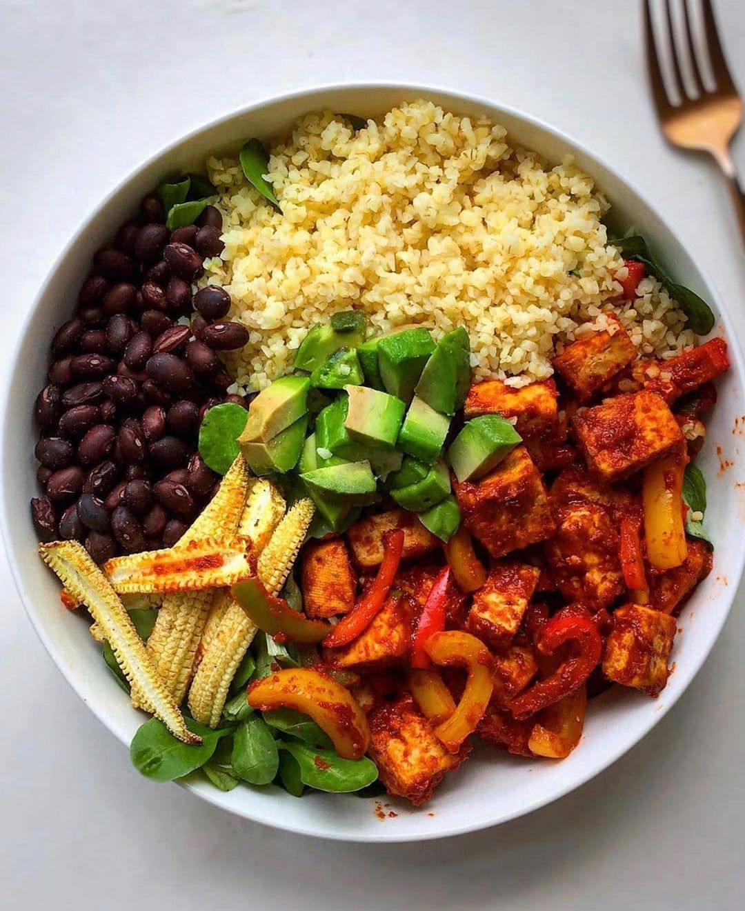 Tofu Fajita Bowl