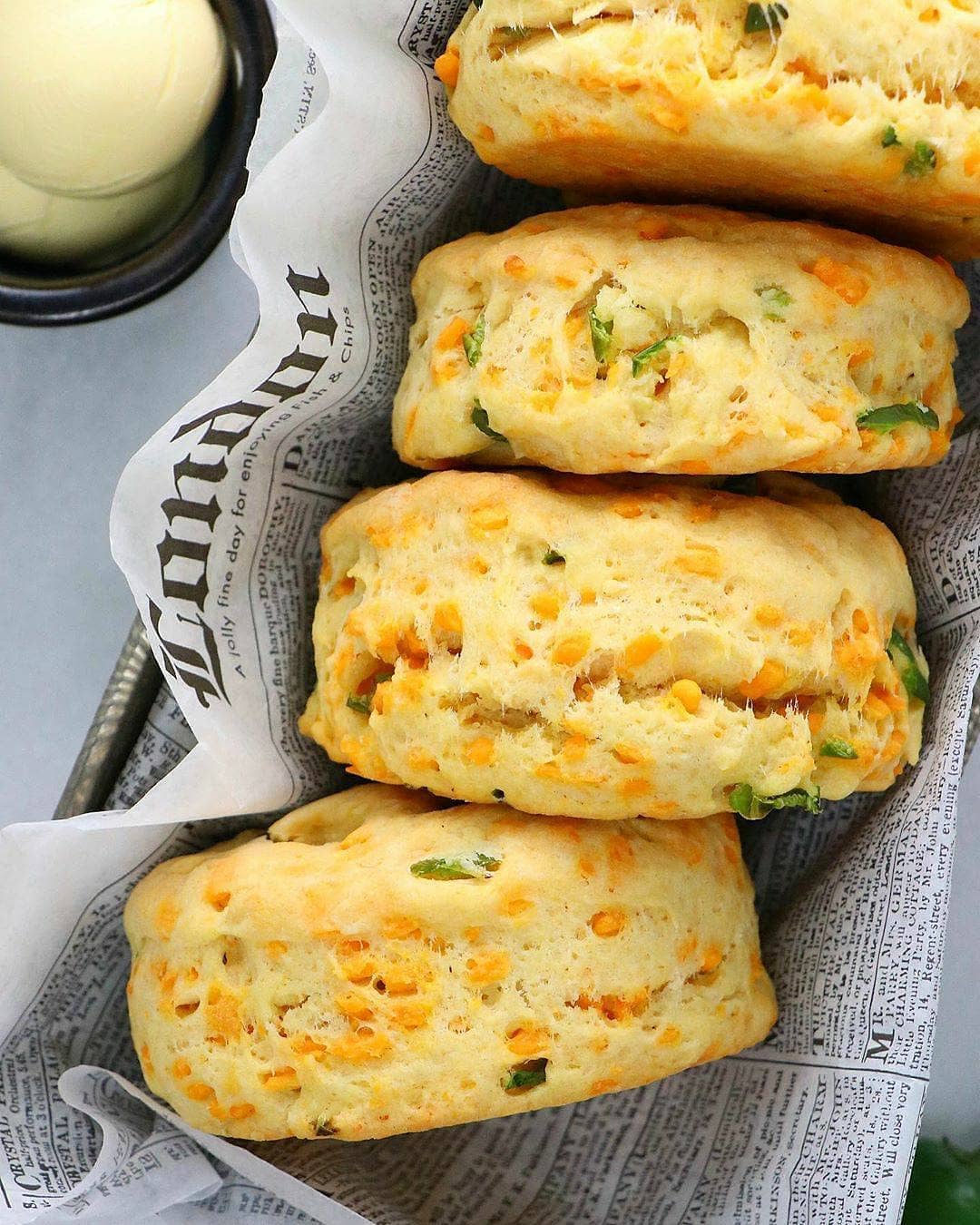 Vegan Jalapeño Cheddar Biscuits