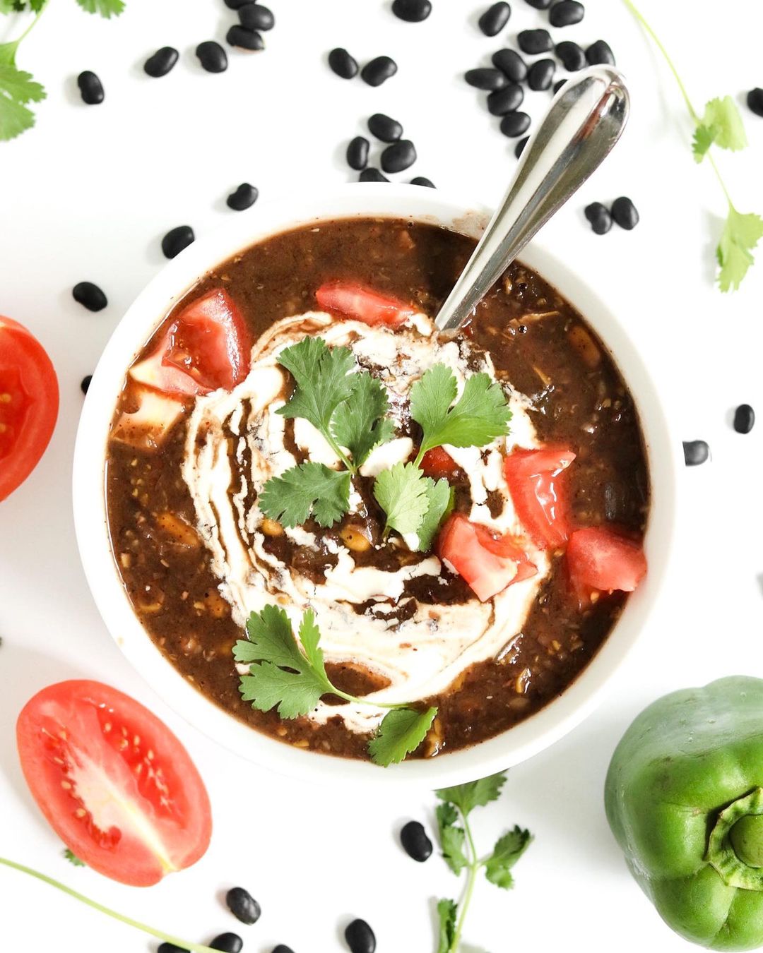 Vegan Instant-Pot 25-Minute Black Bean Soup