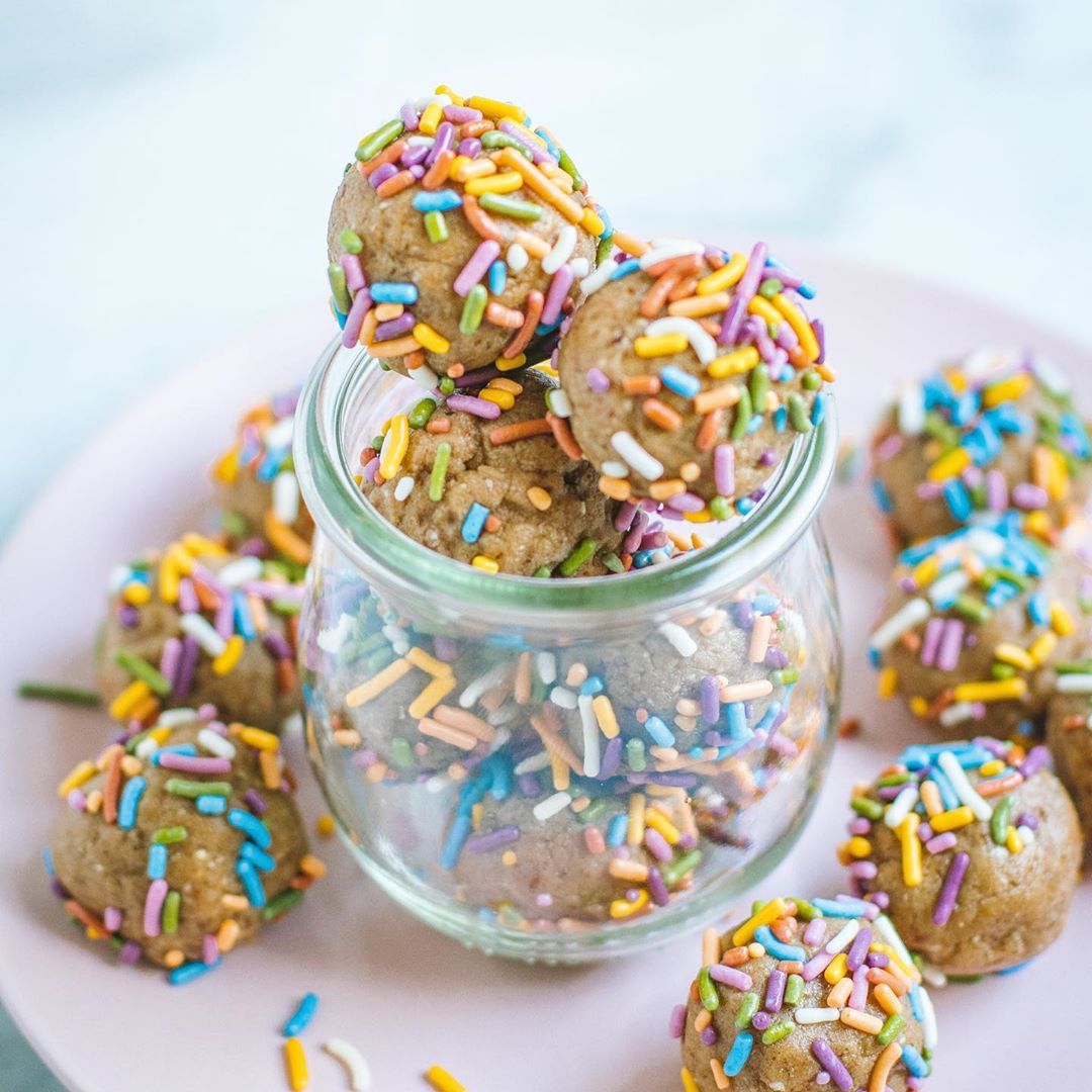 Birthday Cake Protein Bites