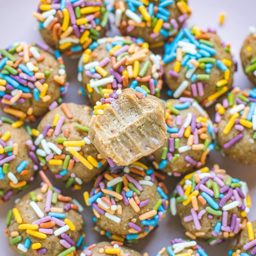 Birthday Cake Protein Bites