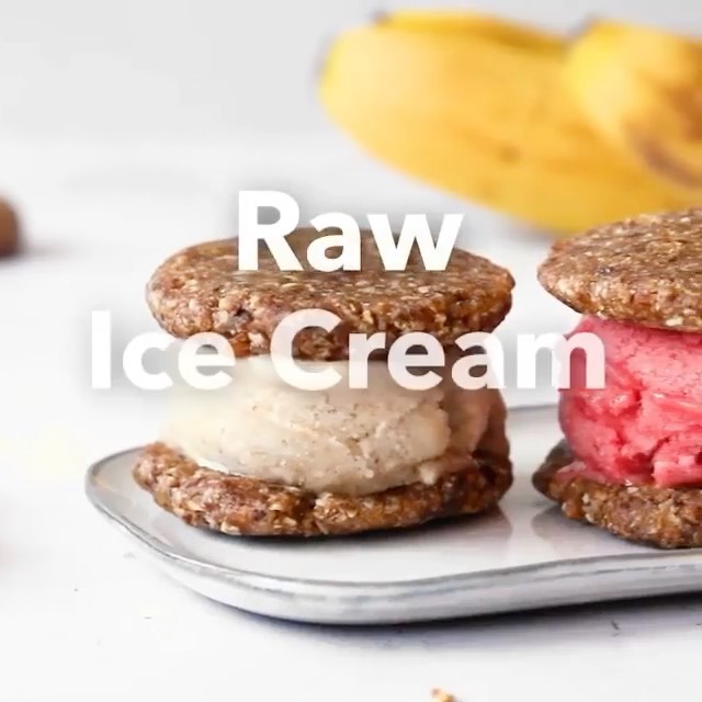 Raw Ice Cream Sandwiches