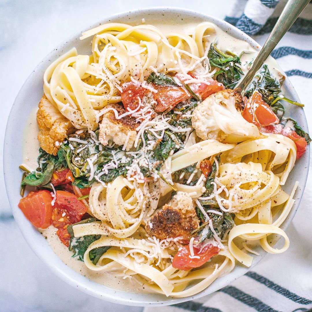 Tofu Alfredo Pasta