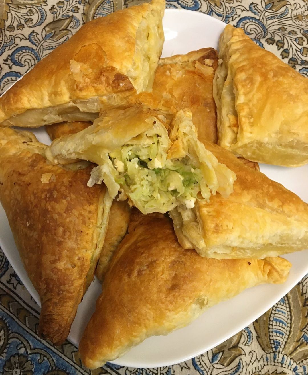 Cabbage & Tofu “Egg” Russian Bourekas