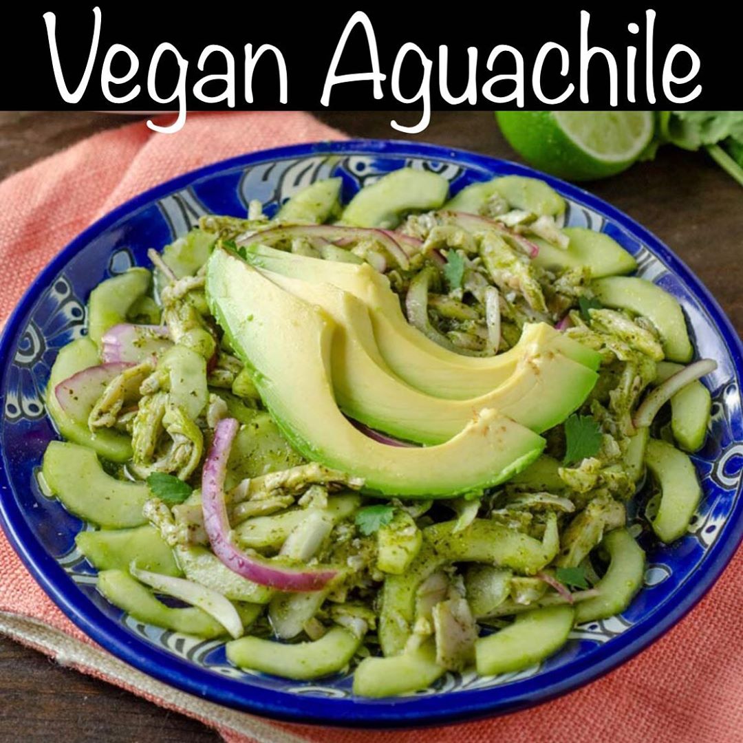 Vegan Aguachile with Mushrooms and Salsa
