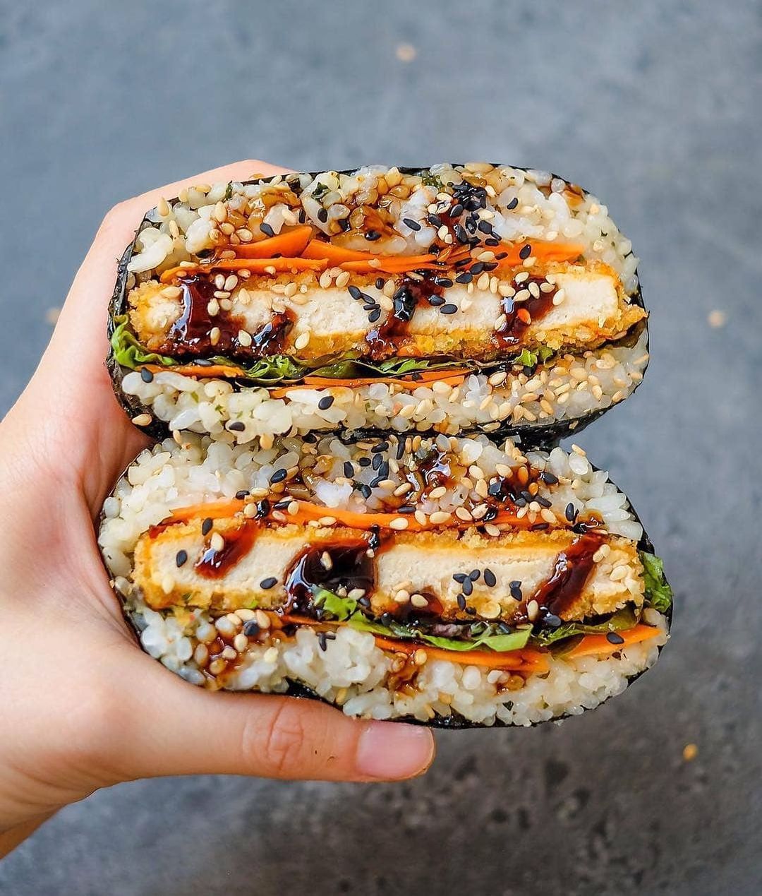 ‘Katsu’ Sushi Sandwiches or Onigirazus