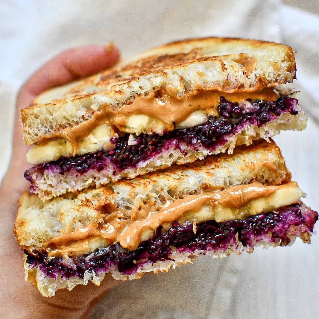 Banana-Stuffed Peanut Butter & Jelly