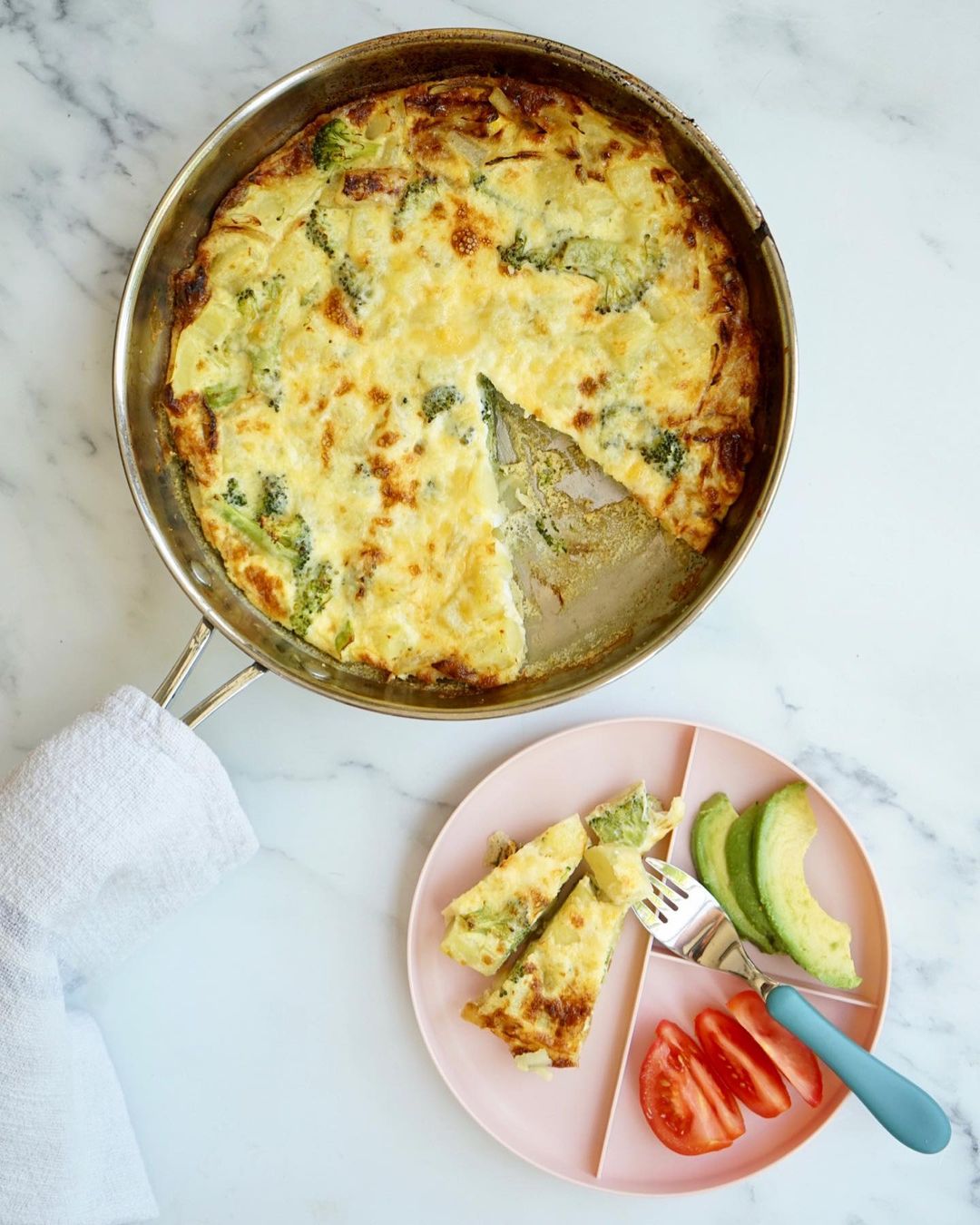 Broccoli and Cheese Frittata