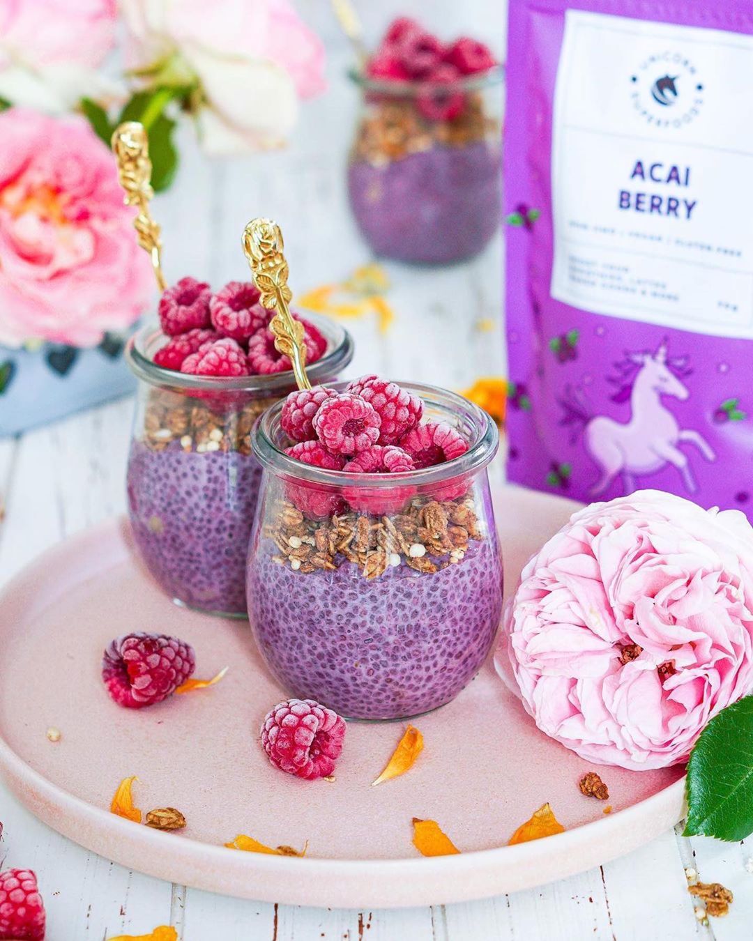 Acai Chia Puddings