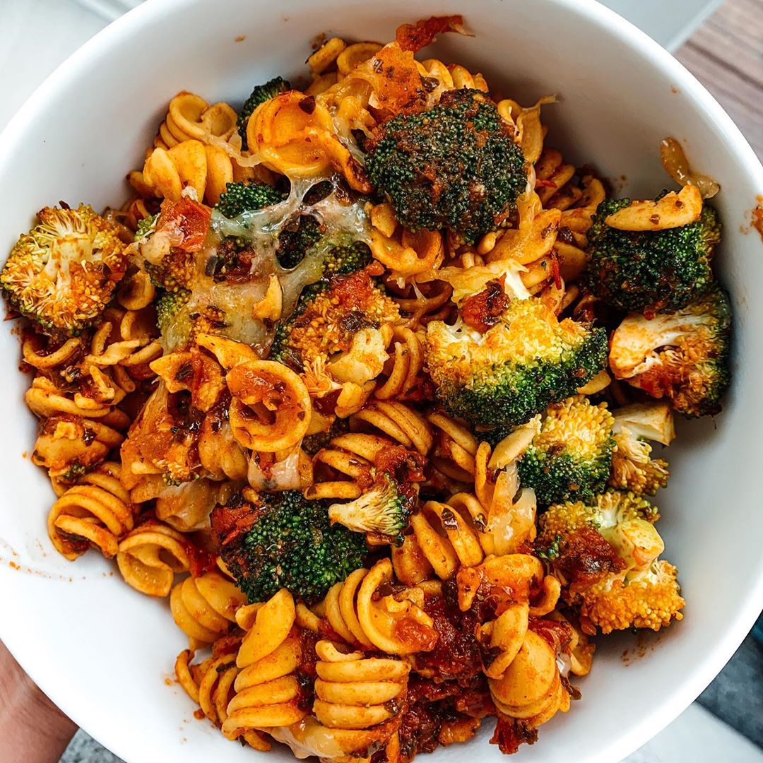 Cheesy Chickpea Pasta